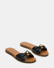 DIPSY BLACK LEATHER